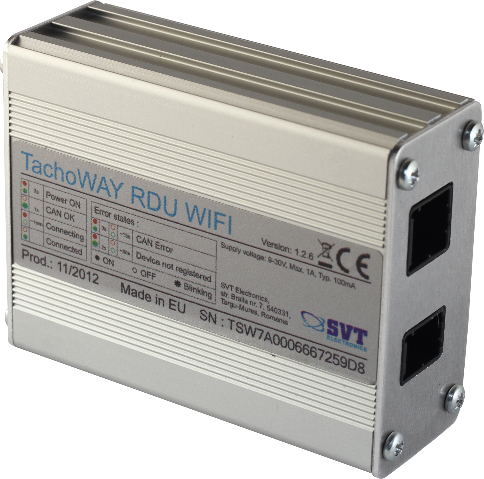 Echipament descarcare tahograf, varianta WiFi